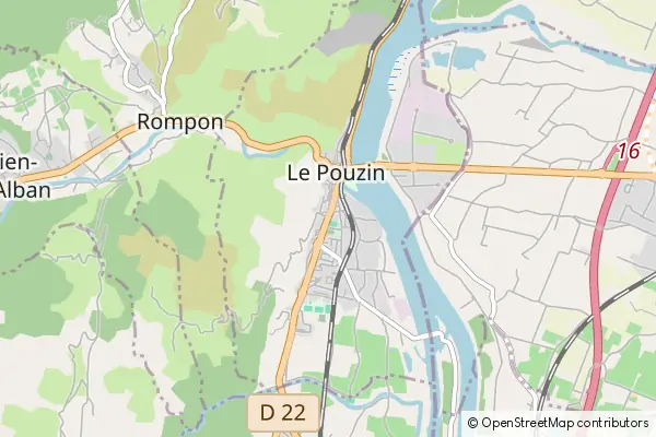 Mapa Le Pouzin