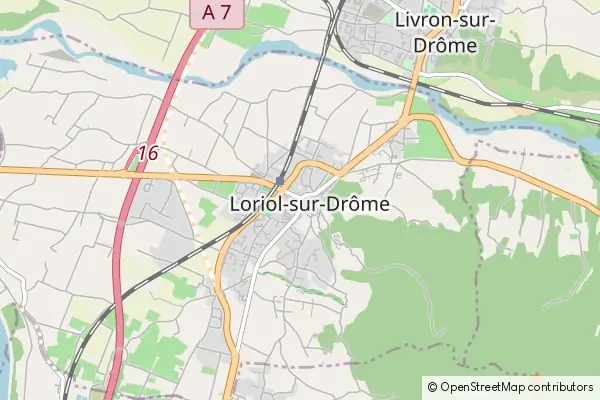 Mapa Loriol-sur-Drôme