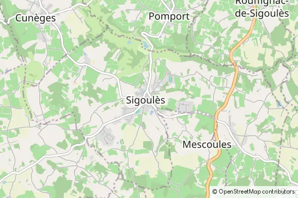 Mapa Sigoulès