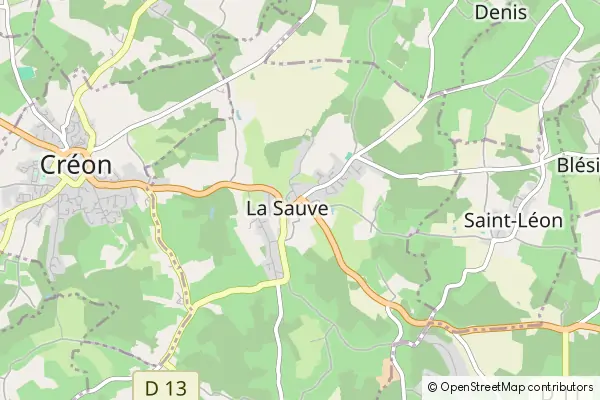 Mapa La Sauve