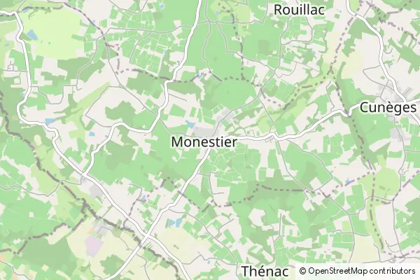 Mapa Monestier