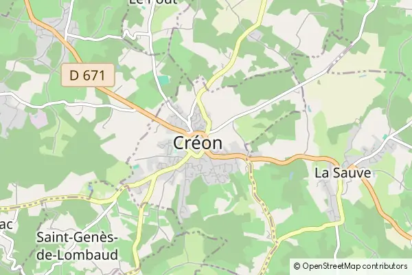 Mapa Créon