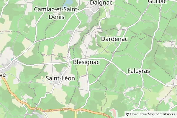 Mapa Blésignac