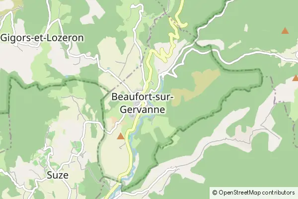 Mapa Beaufort-sur-Gervanne