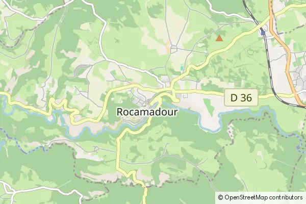 Mapa Rocamadour