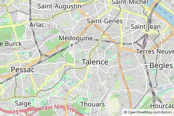 Mapa Talence