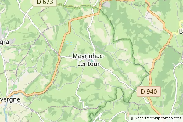 Mapa Mayrinhac-Lentour