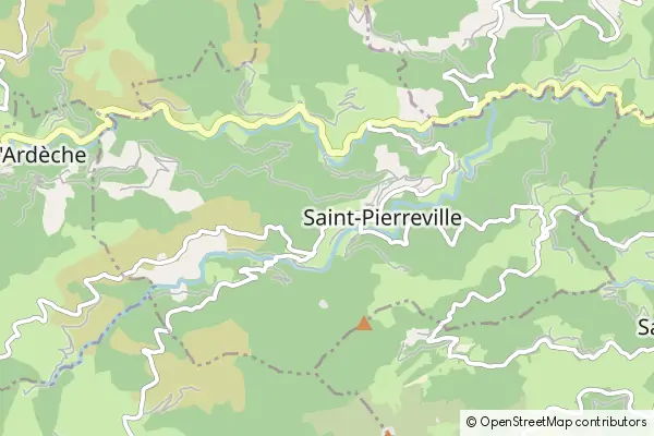 Mapa Saint-Pierreville