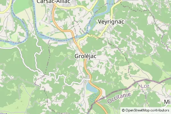 Mapa Groléjac