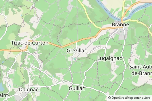 Mapa Grézillac