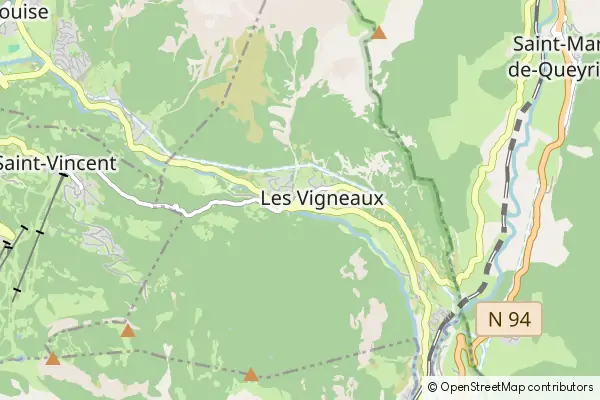 Mapa Les Vigneaux