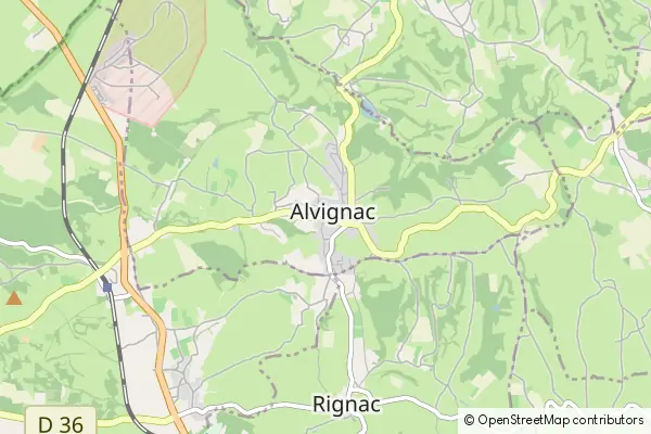 Mapa Alvignac