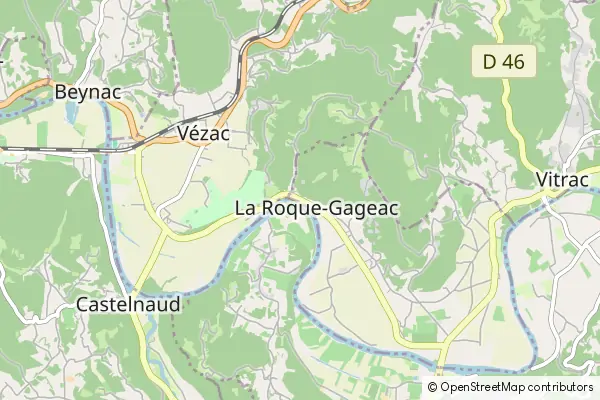 Mapa La Roque-Gageac