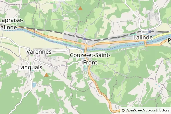 Mapa Couze-et-Saint-Front