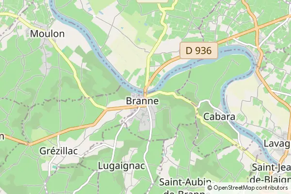 Mapa Branne