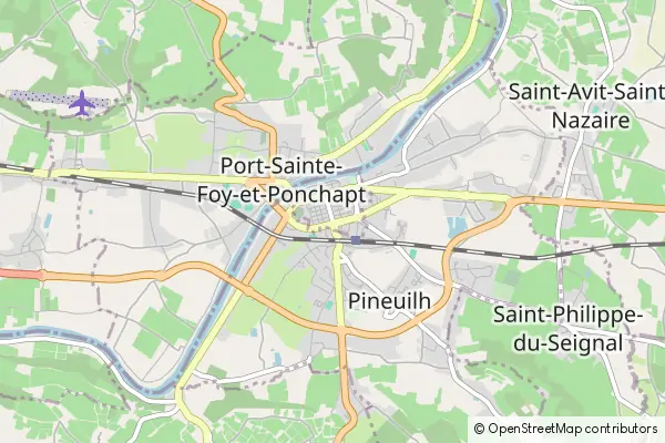 Mapa Sainte-Foy-la-Grande