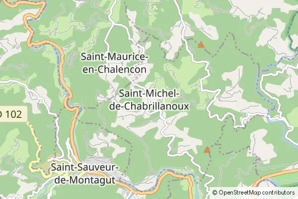 Mapa Saint-Michel-de-Chabrillanoux