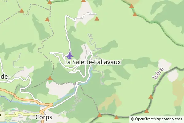 Mapa La Salette-Fallavaux