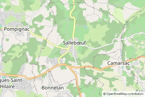 Mapa Sallebœuf