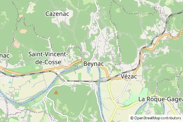 Mapa Beynac-et-Cazenac