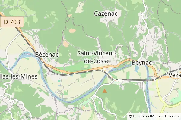 Mapa Saint-Vincent-de-Cosse