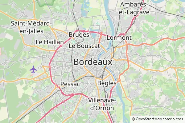 Mapa Bordeaux