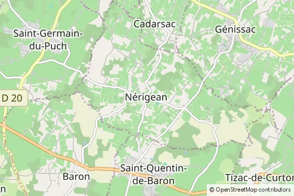 Mapa Nérigean