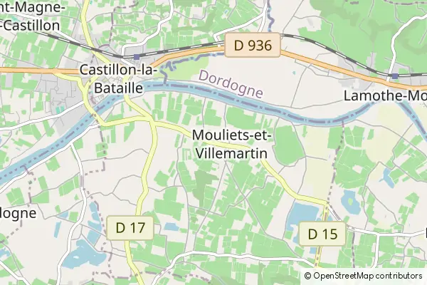 Mapa Mouliets et Villemartin