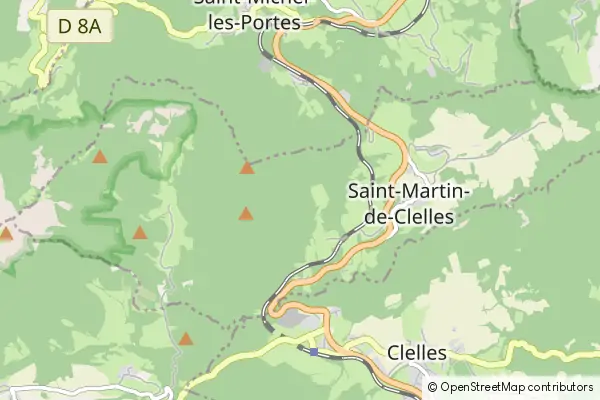 Mapa Saint-Martin-de-Clelles