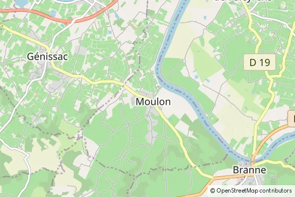 Mapa Moulon