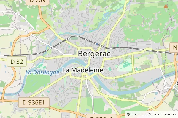 Mapa Bergerac