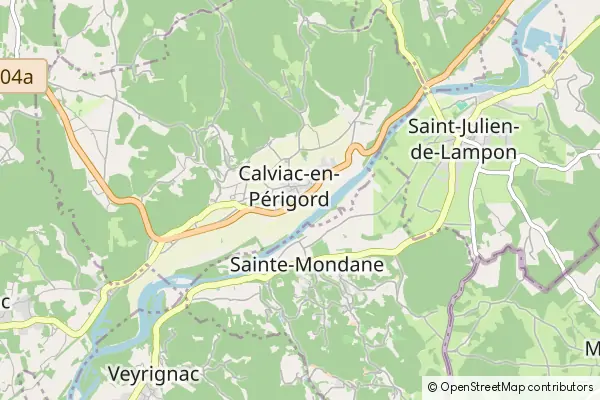 Mapa Calviac-en-Périgord