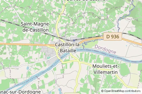 Mapa Castillon-la-Bataille