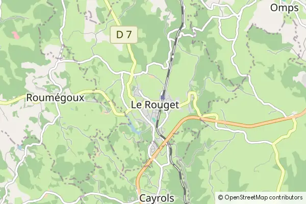 Mapa Le Rouget