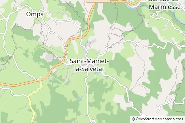 Mapa Saint-Mamet-la-Salvetat