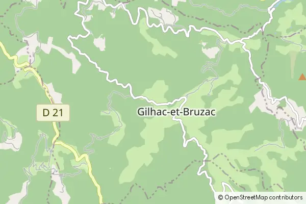 Mapa Gilhac-et-Bruzac