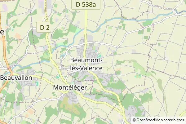 Mapa Beaumont les Valence