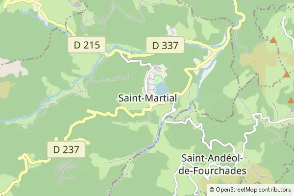 Mapa Saint-Martial