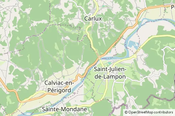 Mapa Saint-Julien-de-Lampon