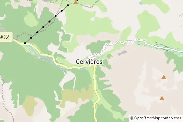 Mapa Cervières