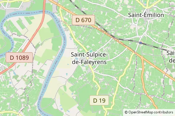 Mapa Saint-Sulpice-de-Faleyrens