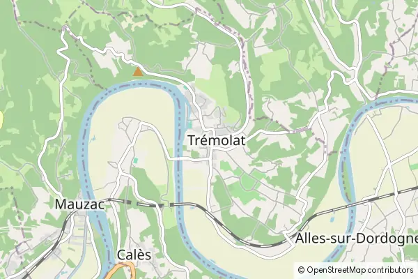 Mapa Trémolat