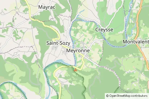 Mapa Meyronne