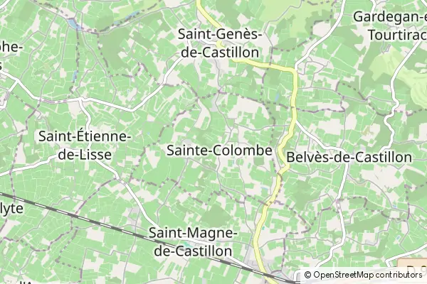 Mapa Sainte-Colombe