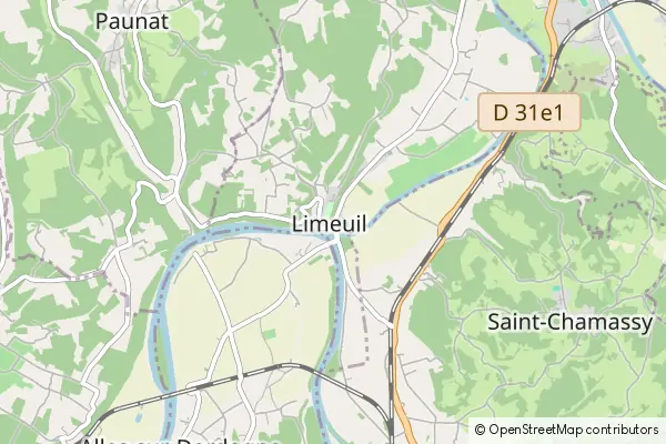 Mapa Limeuil