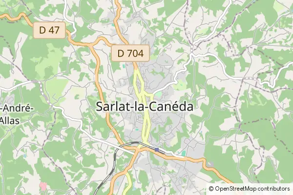 Mapa Sarlat-la-Canéda