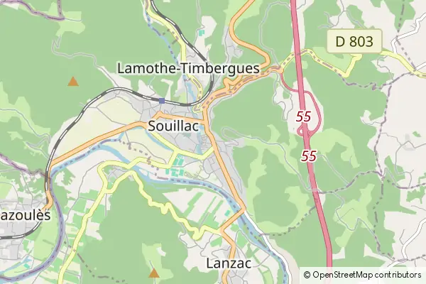 Mapa Souillac