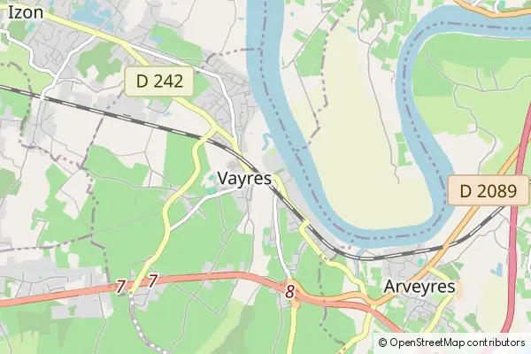 Mapa Vayres