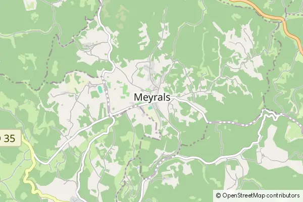 Mapa Meyrals