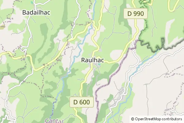 Mapa Raulhac